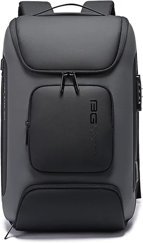 FANDARE Mochila antirrobo para computadora portátil de negocios, mochila grande de viaje, para laptop de 15.6 pulgadas con puerto de carga USB, Gris