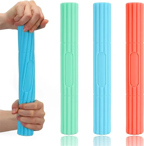 Miniatura 2 de Barra de terapia flexible, 3 piezas, barras flexibles para ejercitador de manos, fortalecedor de barra de terapia flexible, alivia el dolor