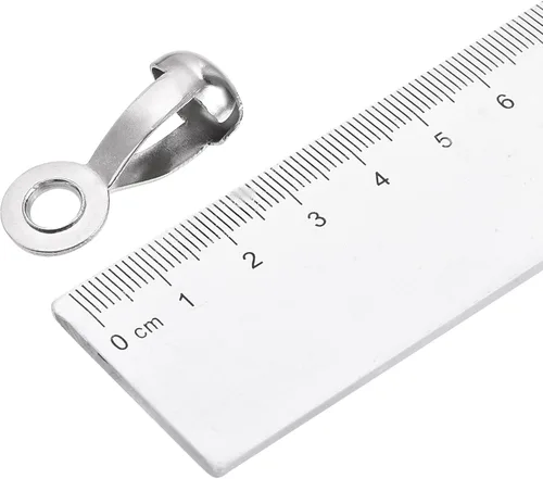 Miniatura 5 de uxcell Conector de cadena de bolas, conexiones de acero inoxidable de enlace de crimpado de lazo de tracción