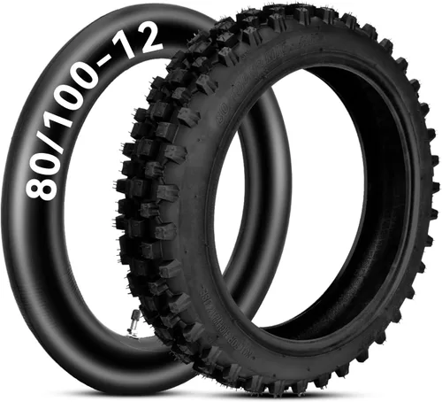 Miniatura 10 de HIAORS 3.00-12 80/100-12 Tubo interior de 12 pulgadas Válvula recta Innertube para 70cc 90cc 110cc 125cc CRF70 XR CRF 70 KLX 110 DRZ 110 TTR 90 Pit