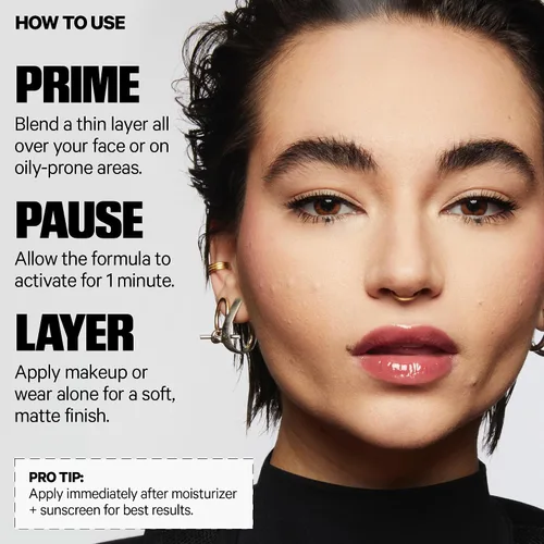 Miniatura 6 de Milk Makeup Pore Eclipse Mattifying Primer – Blurs Pores, Controls Shine + Holds Makeup for Up to 12 Hours – Creates a Smooth, Even Base for a Soft