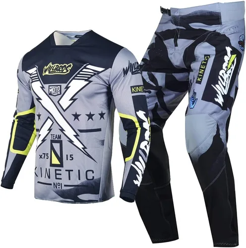 Miniatura 7 de Conjunto de pantalones de motocross para hombre, motocross, motocross, motocross, ropa de carreras para mujeres y adultos