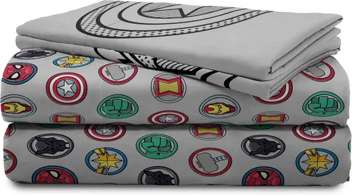 Miniatura 8 de Jay Franco Marvel Avengers Pop - Juego de ropa de cama tamaño matrimonial de 7 piezas, incluye edredón y juego de sábanas, microfibra súper suave