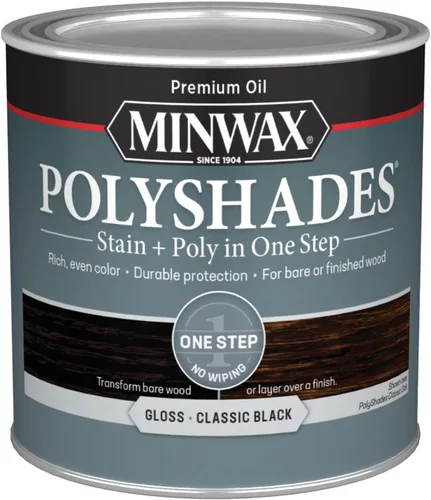 Miniatura 38 de Minwax PolyShades Tinte de Madera + Acabado de Poliuretano – Cuarto, Roble Misión, Brillo Mission Oak