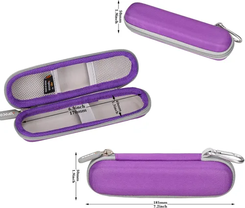 Miniatura 6 de Aproca Funda compatible con la recortadora inalámbrica Philips Beauty Bikini Genie BRT383/50, bolsa de almacenamiento portátil para accesorios