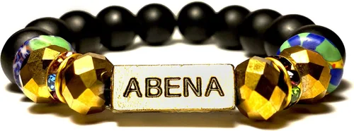 Miniatura 79 de Pulseras africanas tradicionales con nombre nacido en el día para mujeres de Ghana, materiales naturales, ajuste cómodo y holgado