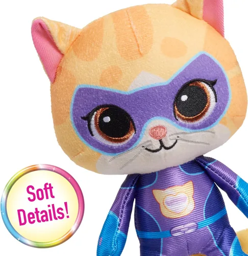 Miniatura 4 de Disney Junior SuperKitties - Animal de peluche pequeño de 7 pulgadas, chispas, gatito, juguetes para niños a partir de 2 años Just Play