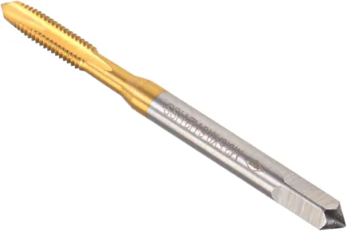 Miniatura 10 de Tapones de punta en espiral, rosca métrica M2 x 0.4, acero de alta velocidad 6542 con revestimiento de titanio, 1 pieza