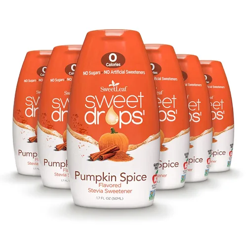 Miniatura 9 de SweetLeaf Sweet Drops - Paquete variado de líquidos de stevia, chocolate, caramelo, vainilla, especias de calabaza, alternativa de jarabe de café
