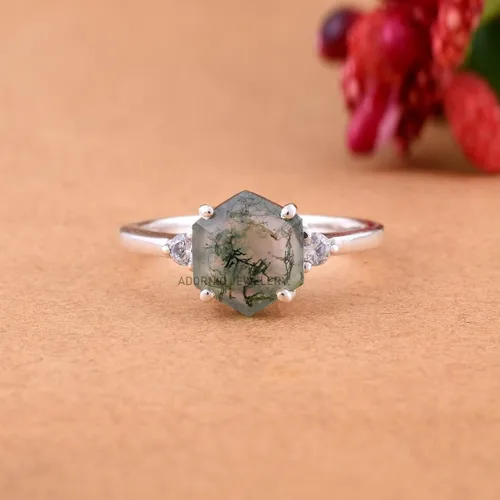 Miniatura 18 de Anillo de plata de ley 925 para mujer, anillo de diamantes de imitación de aguamarina de plata esterlina, anillo Art Deco de marzo, piedra natal