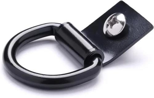 Miniatura 2 de 12 Piezas Anclajes de Amarre de Acero con Anillo en D, Anillos de Amarre de Remolque Resistentes de 1/4 Pulgadas para Red de Carga, Cama de Camión