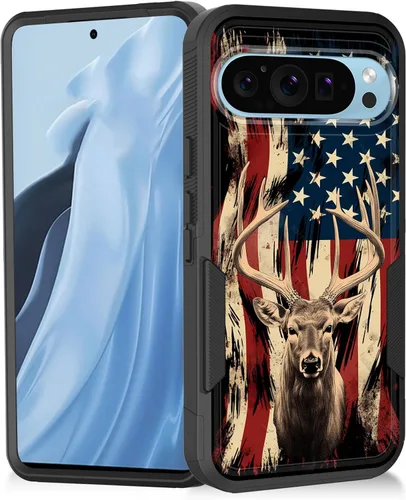 Miniatura 101 de Funda para Pixel 7a, resistente de doble capa híbrida de policarbonato duro de goma suave a prueba de golpes para Google Pixel 7A 6.1 pulgadas