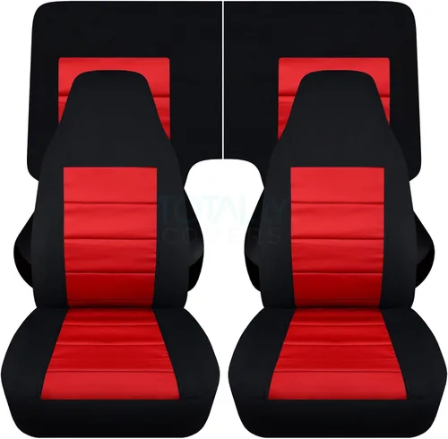 Miniatura 9 de Totally Covers Compatible con cubiertas de asiento para Chevy Camaro 1982-1992: Negro - Juego completo (23 colores) Cupé/Convertible Banco