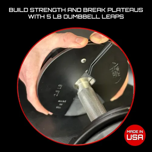Miniatura 3 de Micro Gainz Placa de peso fraccional para mancuernas de 2.5 lb, ideal para micro cargas, (elige color) juego de 2 placas de peso fraccional