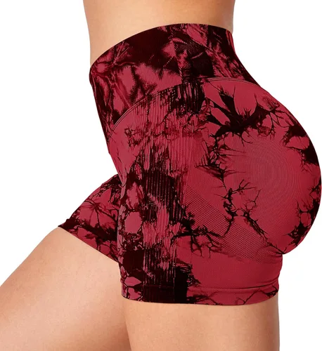Miniatura 4 de YEOREO Pantalones cortos profesionales de entrenamiento para mujer, 3.6 pulgadas, pantalones cortos sin costuras, cintura alta, contorno, gimnasio