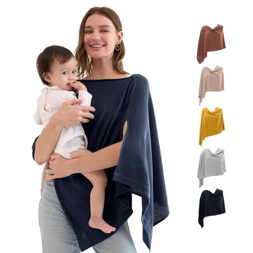 Miniatura 11 de Momcozy Funda de lactancia para lactancia, poncho suave de privacidad, chal de lactancia multiusos, fundas portátiles para lactancia materna