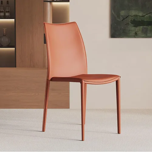 Miniatura 12 de Sillas de comedor de cocina, sillas de comedor apilables, silla de comedor tapizada de piel sintética, silla de hospitalidad con respaldo alto