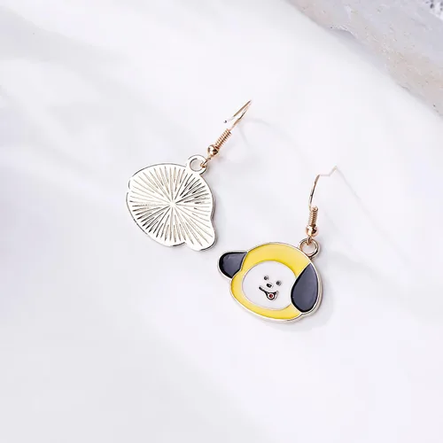 Miniatura 4 de Bangtan - Aretes para niños Chimmy TATA Cooky de dibujos animados regalos para fanáticos y niñas Resina multicolorfantasía