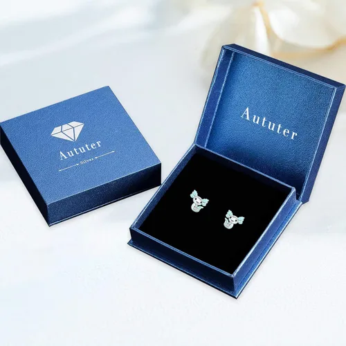 Miniatura 7 de 925 Sterling Silver Axolotl Earrings White GoldRose Gold Axolotl Jewelry for Women Girls PinkBlue Axolotl Gifts