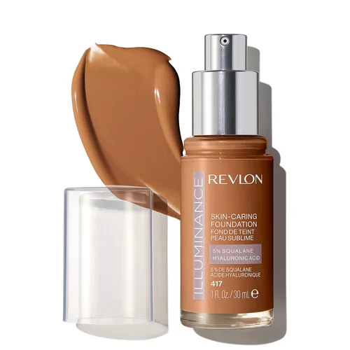 Miniatura 19 de Revlon Illuminance - Base líquida para el cuidado de la piel, ácido hialurónico, fórmula hidratante y nutritiva con cobertura media, bronceado claro