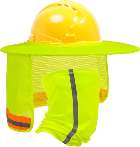 Miniatura 11 de TCCFCCT Protector Solar de Ala Completa con Malla para el Cuello, Visera Solar de Alta Visibilidad con Protección para el Cuello y Bandana Diadema