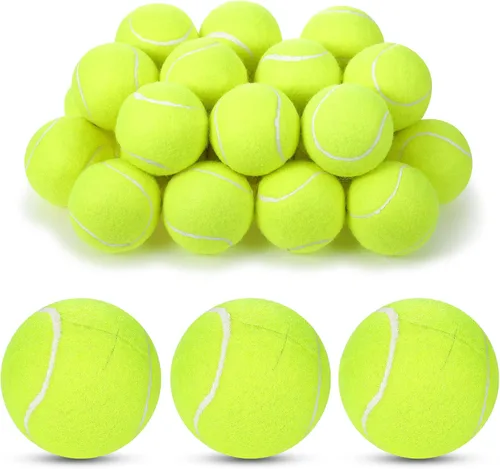 Miniatura 8 de Macarrie 24 pelotas de tenis precortadas para patas de muebles y sillas de protección del suelo, escritorios, muebles, pelotas de tenis para sillas