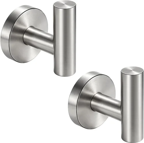 Miniatura 9 de Nolimas Ganchos para toallas de baño, acero inoxidable 304, gancho redondo para ropa, toalla, abrigo, armario, puerta, esponjas, soporte para baño