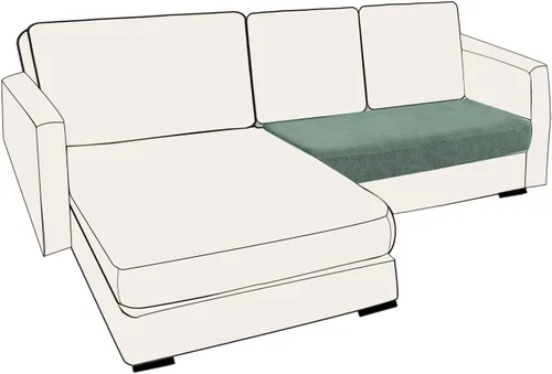 Miniatura 72 de UNBBRRL Fundas de cojín de asiento para sofá, elásticas, funda de cojín individual para sofá, fundas de cojín para sofá, fundas de héroe protegen