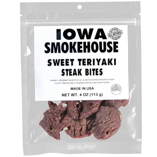 Miniatura 10 de IOWA SMOKEHOUSE Bocaditos de bistec, 4 onzas (pimienta negra agrietada pequeña)