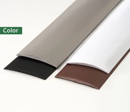 Miniatura 4 de Tira de transición de suelo autoadhesiva, tira de borde de umbral de PVC adecuada para transición de umbral de alfombra con una altura inferior a