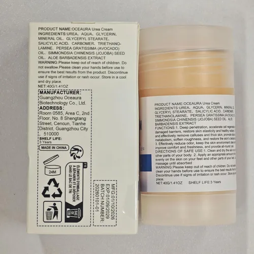 Miniatura 7 de Crema hidratante y antigrietas para pies, 60% urea, hidratante y alivia las grietas y la sequedad, crema para pies para manos y talones, reparación