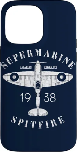 Miniatura 9 de iPhone 12 Pro Max Spitfire RAF Británico WW2 Fighter Aviation Case Supermarine Aviation