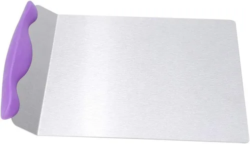 Miniatura 8 de Bandeja de transferencia de pizza de acero inoxidable para repostería, herramienta para hornear, placa móvil, pala elevadora de pasteles