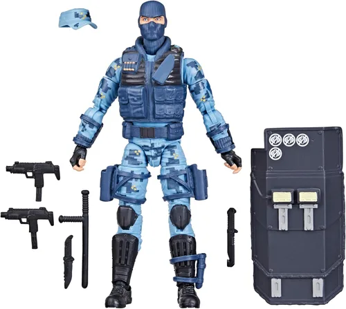 G.I. Joe Classified Series Jason Shockwave Faria, figura de acción coleccionable, 105, figuras de acción de 6 pulgadas para niños y niñas, con 9