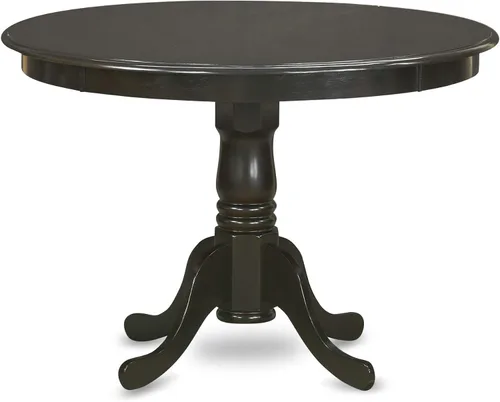 Miniatura 9 de East West Furniture HLBO3-CAP-C - Juego de mesa de comedor de 3 piezas para espacios pequeños, contiene una mesa de comedor redonda con pedestal y 2