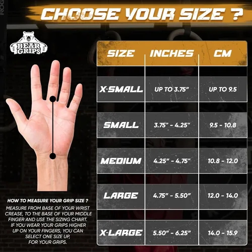 Miniatura 5 de Bear Grips Empuñaduras de dos agujeros, agarres de tres agujeros, empuñaduras sin agujeros, puños WOD para hombres y mujeres. Agarres de manos