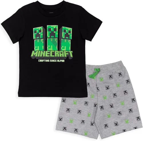 Miniatura 5 de Minecraft Conjunto de pantalones cortos de rizo francés para niños