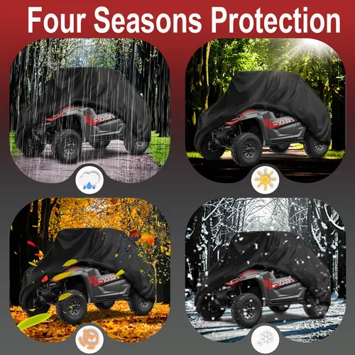 Miniatura 6 de Cubierta UTV de 2 plazas impermeable para todo tipo de clima, compatible con Yamaha Wolverine x2 850 1000 Rhino 450 660 700 YXZ1000R Ranger 500 570