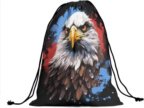 Miniatura 65 de Bolsa de agarre de gimnasia de piel de animal, bolsa de gimnasia con cordón ajustable, bolsa de cuerda para fauna silvestre, Mariposas Galaxy