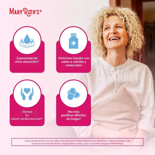 Miniatura 6 de MaryRuth Organics Multivitamínico para Mujeres 40+, Multivitamínico Femenino Liposomal, Suplemento de Apoyo Inmunológico, Suplementos de Energía
