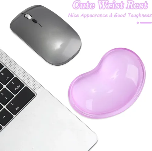 Miniatura 3 de Juego de Reposamuñecas de Gel para Teclado y Mouse - Reposamuñecas para Teclado y Soporte para Mouse para Oficina, Juegos, Computadora Portátil