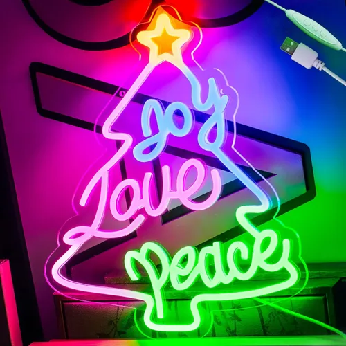 Miniatura 17 de Good Vibe - Letrero de neón con luces LED de neón rosadas, decoración de pared para dormitorio, letrero LED alimentado por USB para decoración