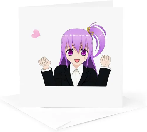 Tarjeta de felicitación - Anime Manga Mujer Chica Dibujos Animados Cómic Personaje Japonés - Anime