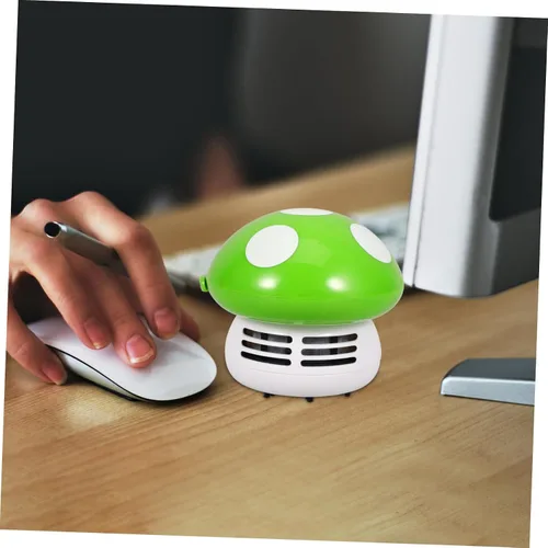 Miniatura 6 de Aspirador de escritorio de hongos Aspirador de escritorio Mini en forma de hongo Aspirador de polvo de mesa Aspirador de esquina portátil Pequeña
