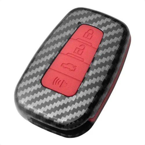 Miniatura 7 de Funda inteligente para llavero compatible con Toyota Corolla Hatchback C-HR Prius RAV4 3 botones de entrada sin llave, accesorios de control remoto