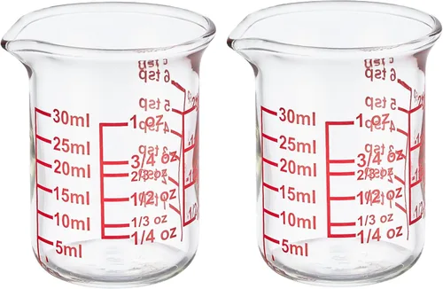 Miniatura 21 de Ackers - Taza medidora de vidrio de 1 taza, taza medidora de líquido de borosilicato de 8 onzas con boquilla