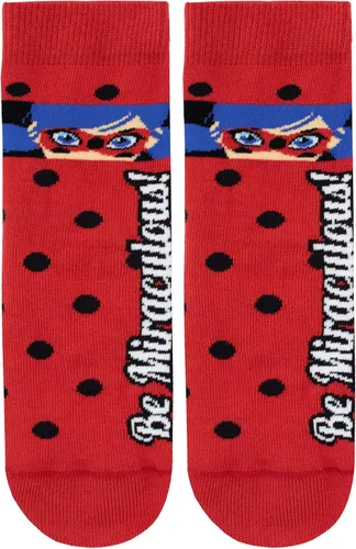 Miniatura 4 de Miraculous Ladybug Girls' Lady Bug Socks Pack of 3