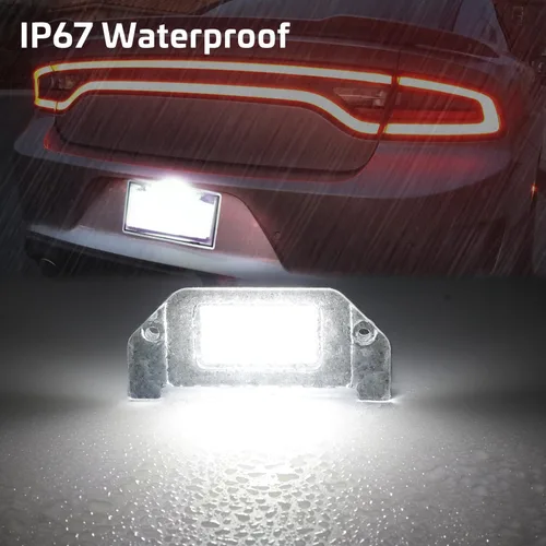 Miniatura 2 de Luces LED para matrícula compatibles con Dodge Challenger Charger Avenger Magnum Dart, 6000 K, color blanco