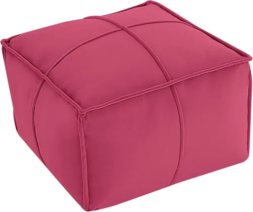 Miniatura 22 de MeMoreCool Puf Otomano Redondo Relleno Reposapiés, Puf de Piso Reposapiés con Relleno de Trozos de Espuma Suave, Otomano Redondo Pequeño Reposapiés