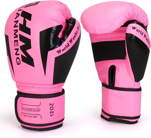 Miniatura 9 de Guantes de entrenamiento de boxeo Guantes para saco de boxeo para mujeres y adultos, Guantes profesionales a prueba de golpes para entrenamiento